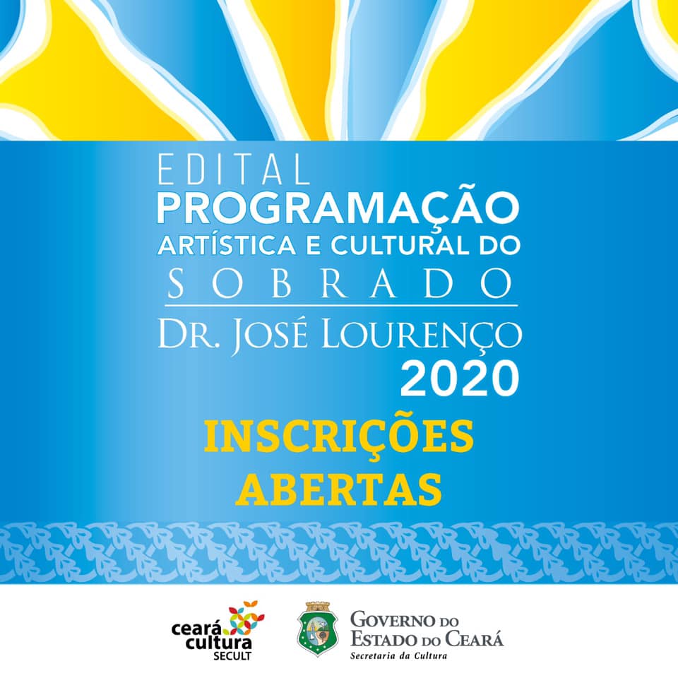 Secult abre inscrições para o Edital de Programação do Sobrado Dr. José Lourenço