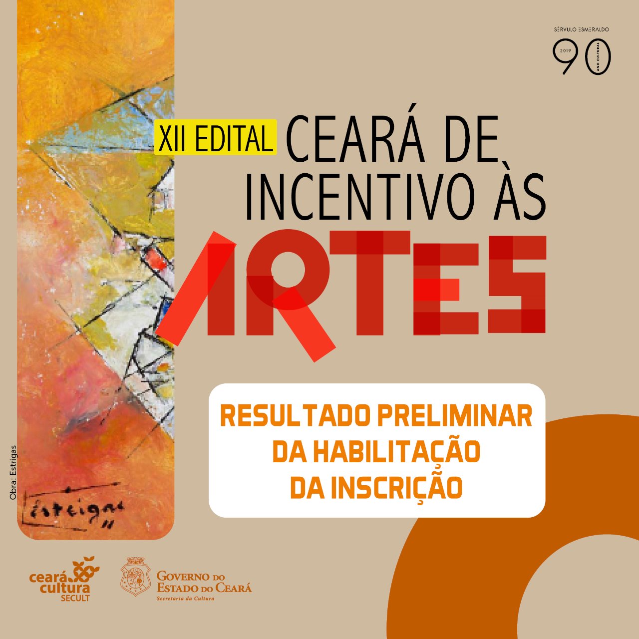 XII Edital Ceará de Incentivo às Artes: Secult divulga resultado preliminar de habilitação