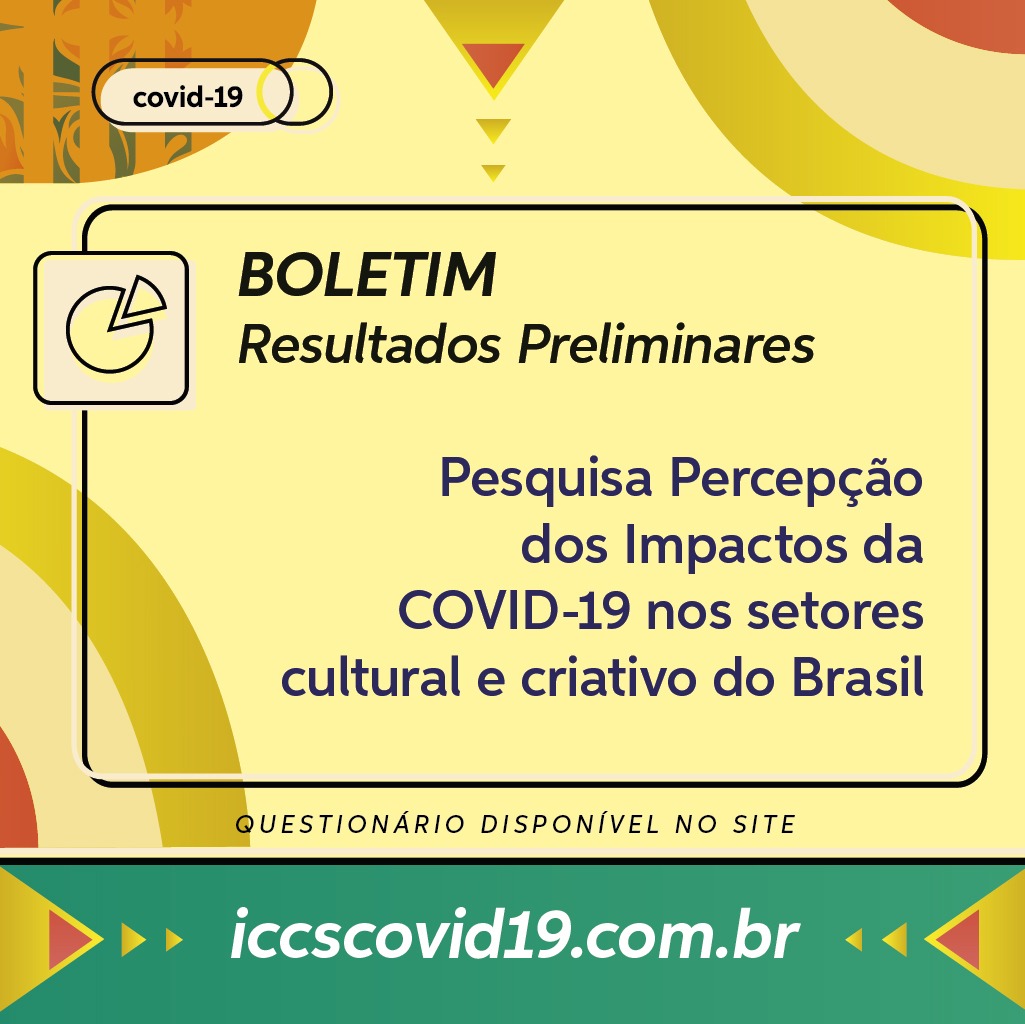Resultados Preliminares da pesquisa nacional “Percepção dos Impactos da Covid-19 nos Setores Culturais e Criativos do Brasil”