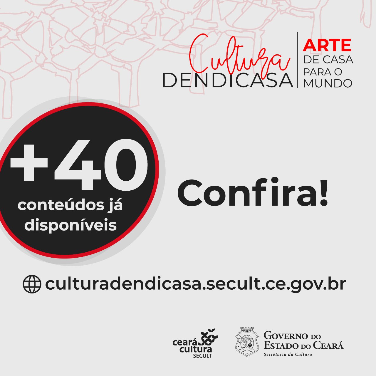 Portal Cultura Dendicasa: mais 40 conteúdos estão disponíveis nesta sexta, 3/7