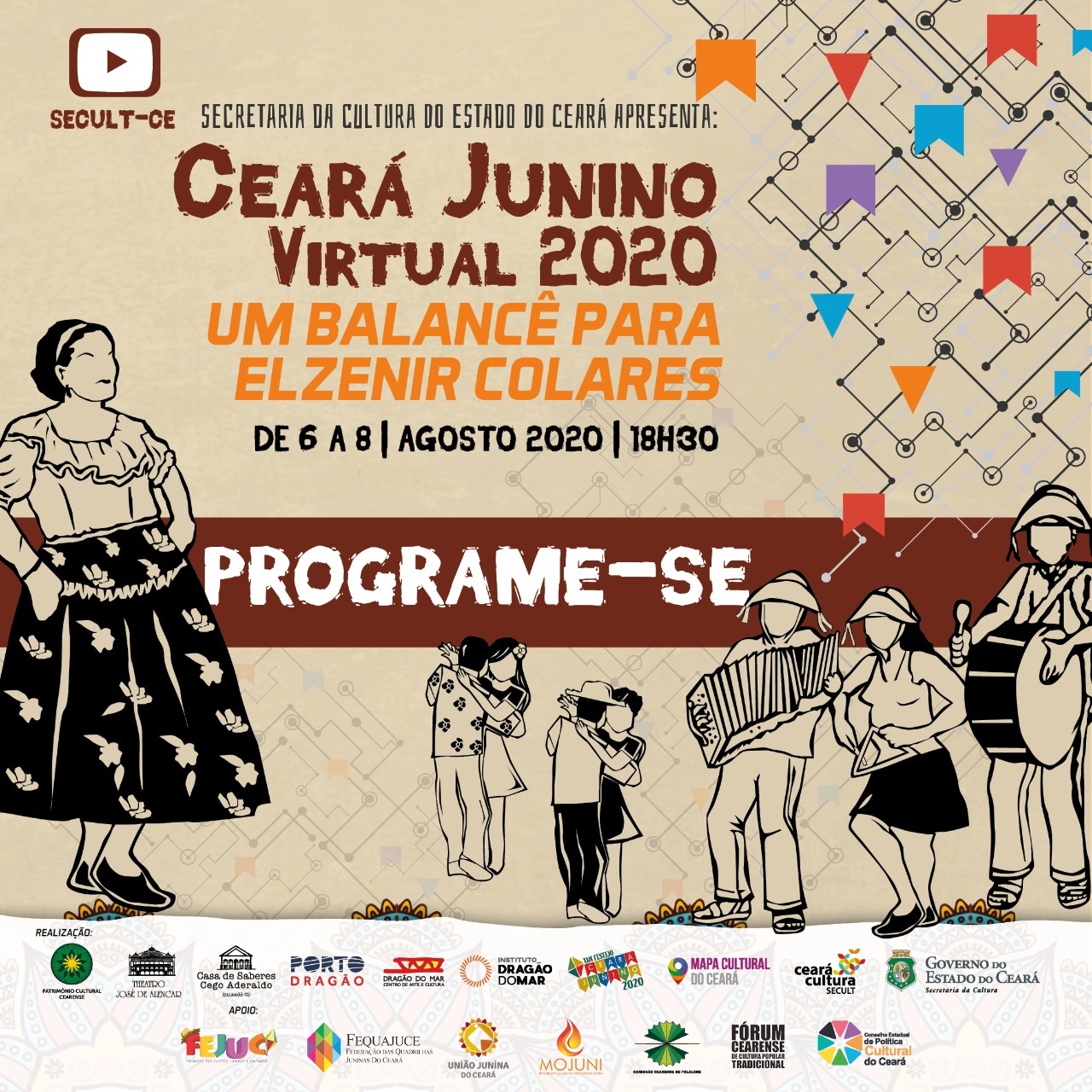 Ceará Junino 2020: Secult Ceará convida para um Balancê para Elzenir Colares, confira a programação virtual de 6 a 8 de agosto