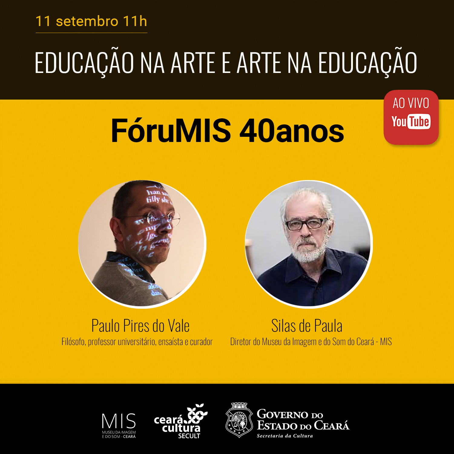 MIS comemora 40 anos com programação especial on-line iniciando nesta sexta-feira (11/9)