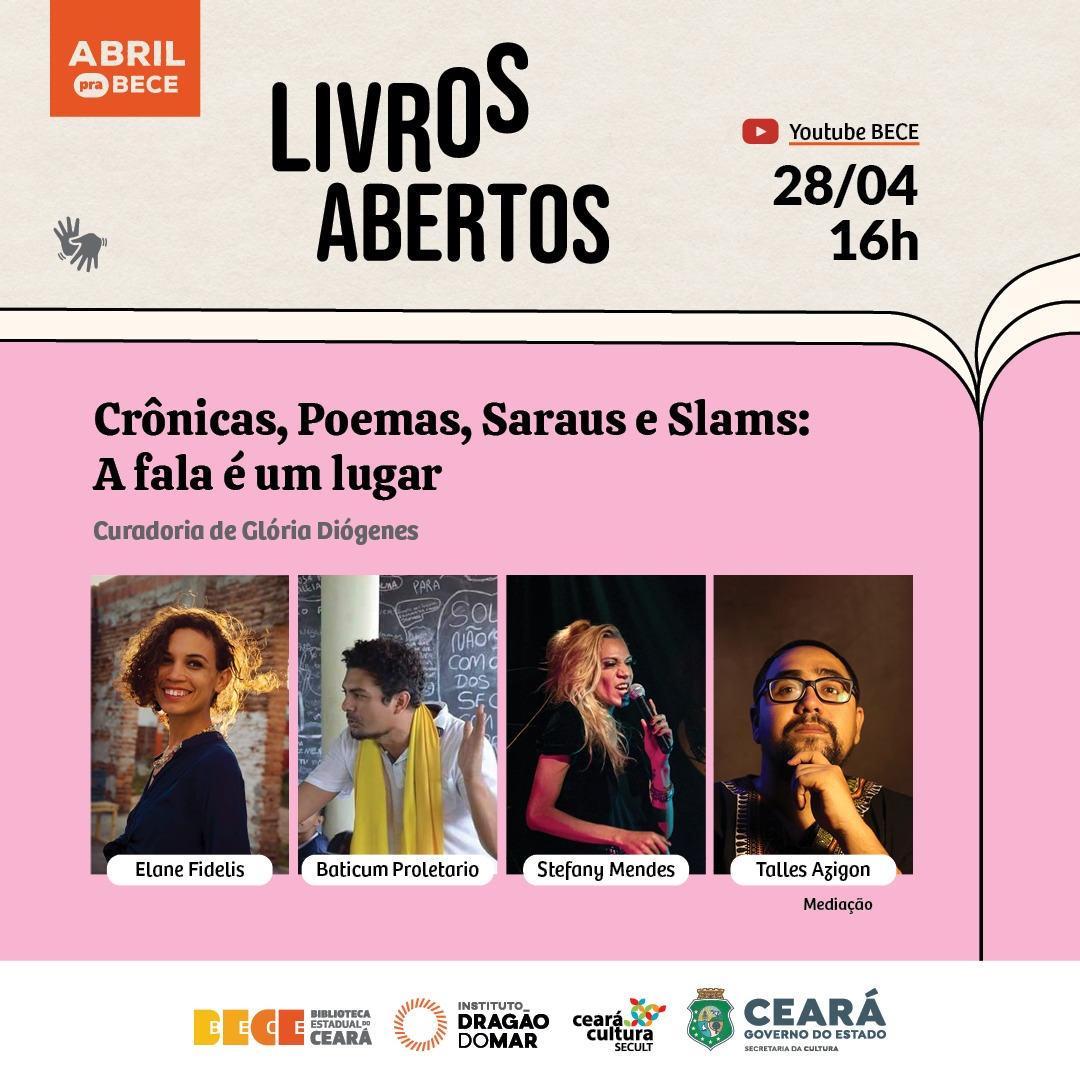 BECE estreia nesta quarta-feira (28) o programa “Livros Abertos”