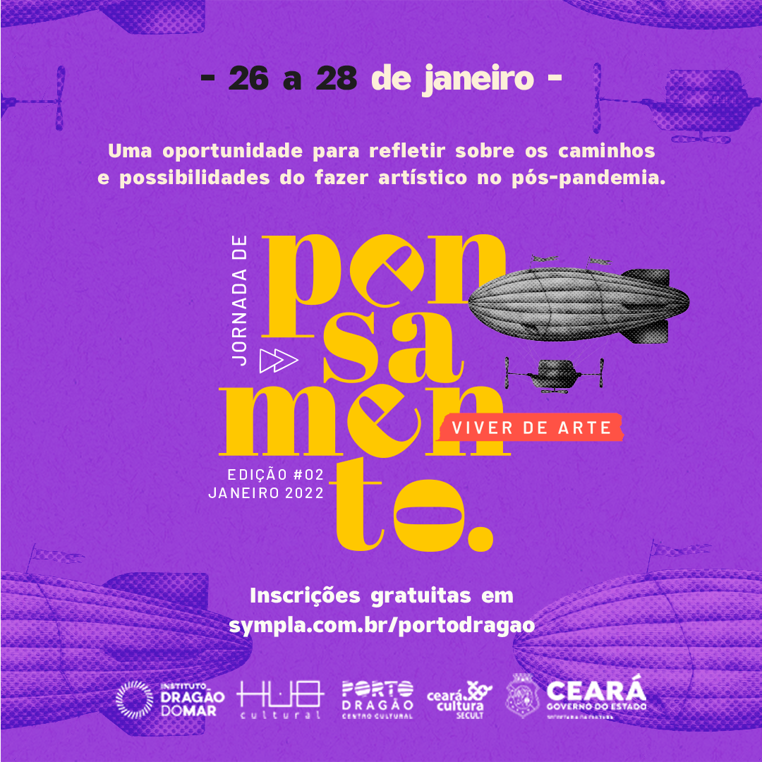 Hub Cultural do Ceará lança e-book sobre Economia da Cultura e abre inscrições para webinário Jornada de Pensamento nesta quinta-feira (13/1)