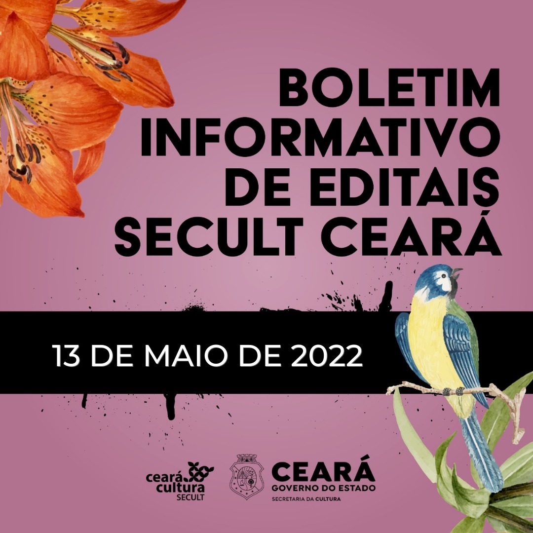 Boletim Informativo – Editais com Inscrições Abertas – 13 de maio de 2022