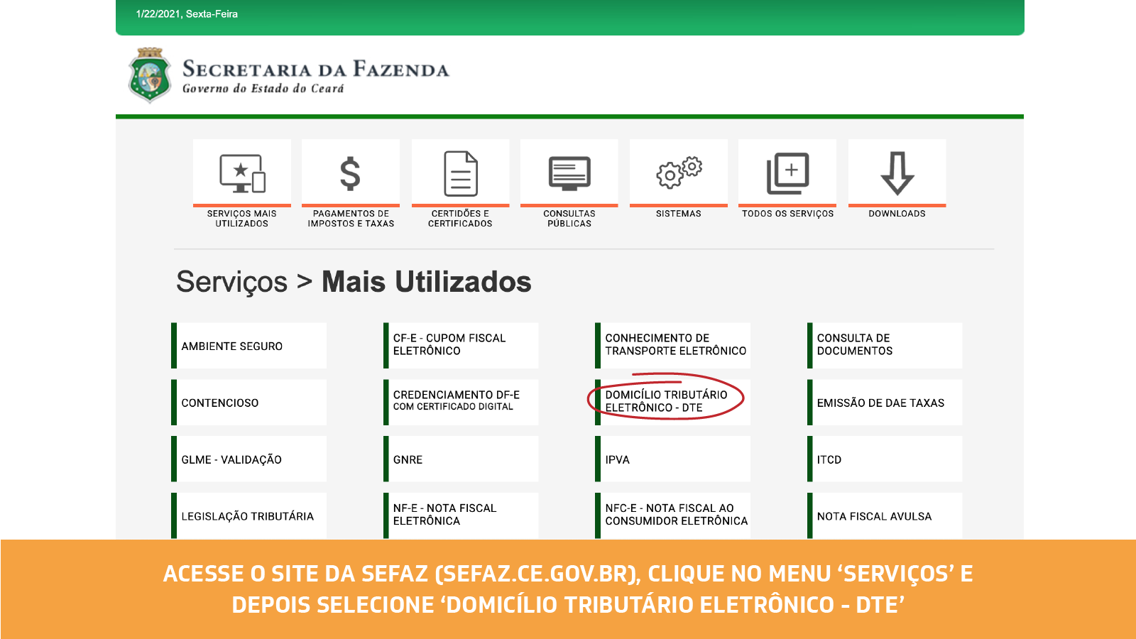 DT-e será porta de entrada aos serviços e sistemas da Sefaz