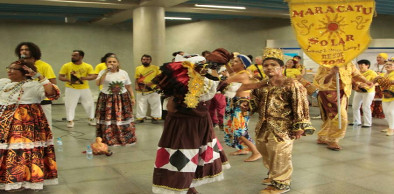 Estação Cultura – Metrô entra em clima de Carnaval com apresentação do Maracatu Solar