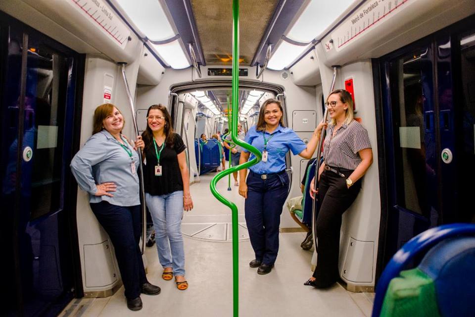 Nos trilhos, nas obras ou na administração: conheça as mulheres que fazem o Metrô de Fortaleza