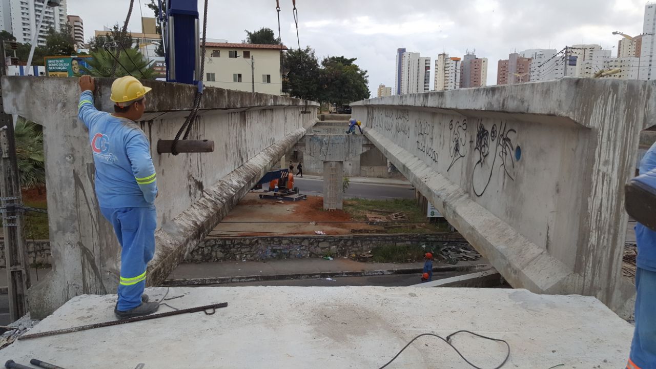 Içamento de vigas na Av. Antônio Sales será encerrado nesta quarta-feira (6)