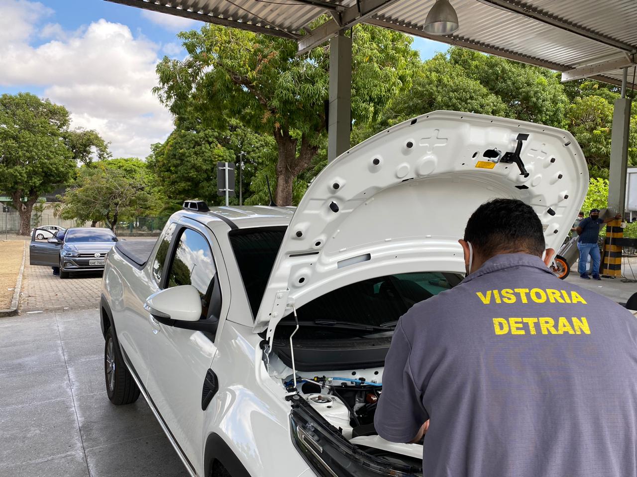 Detran realiza mais de 106 mil vistorias veiculares após retomada do atendimento presencial