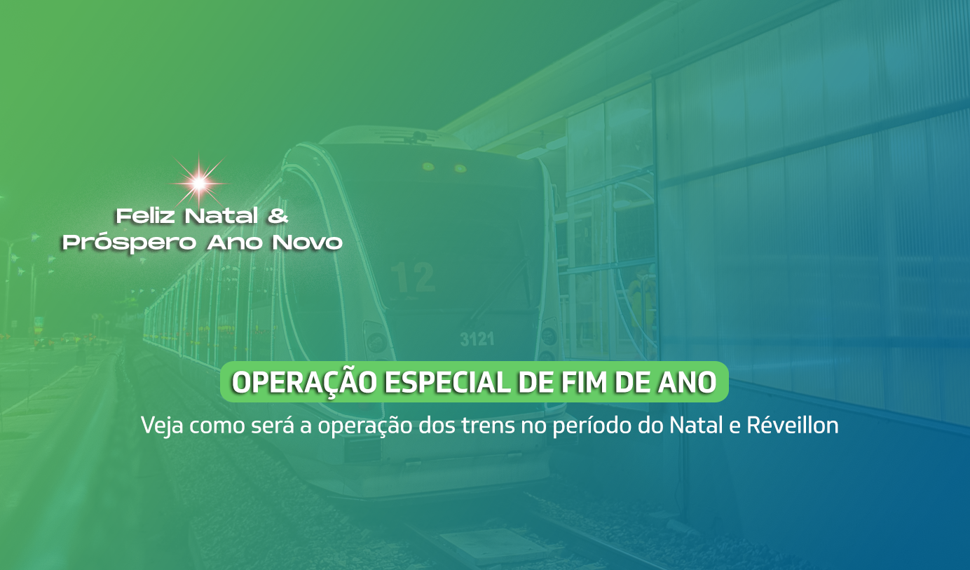 Veja como será a operação especial de trens no período de fim de ano