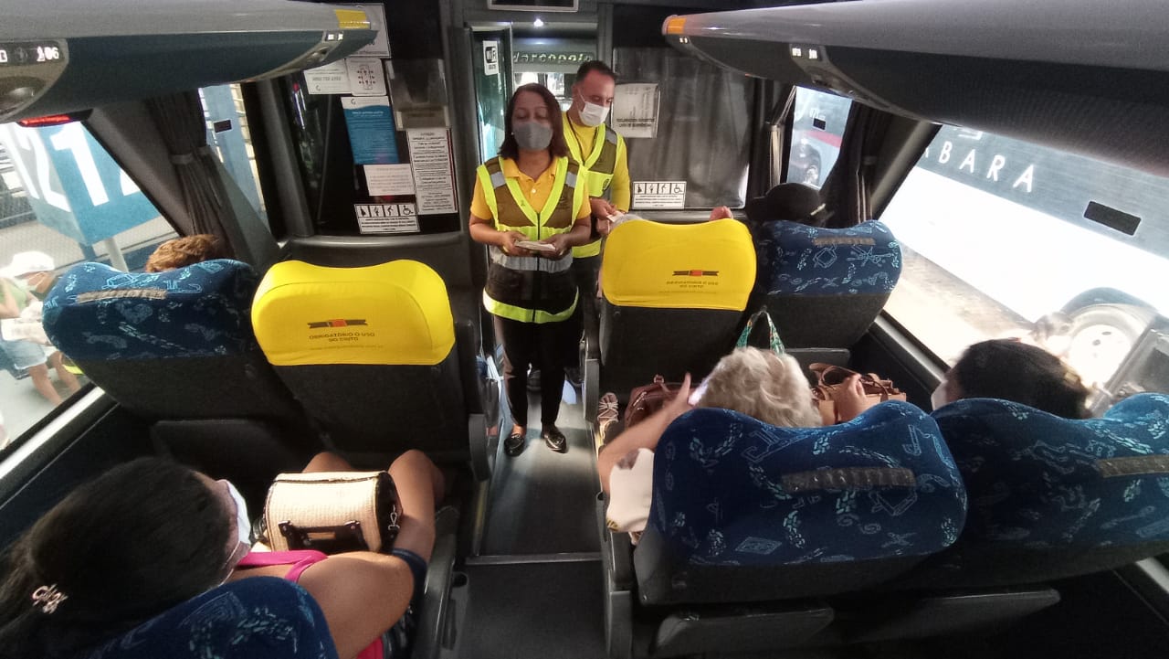 Detran-CE realiza operação ‘Tô de cinto, tô seguro’ na Rodoviária de Fortaleza