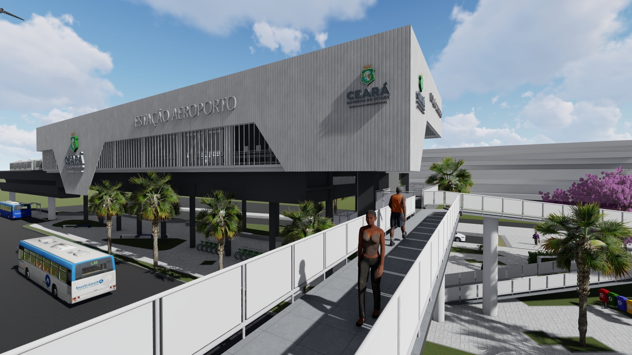VLT Parangaba-Mucuripe contará com ramal de acesso ao Aeroporto de Fortaleza