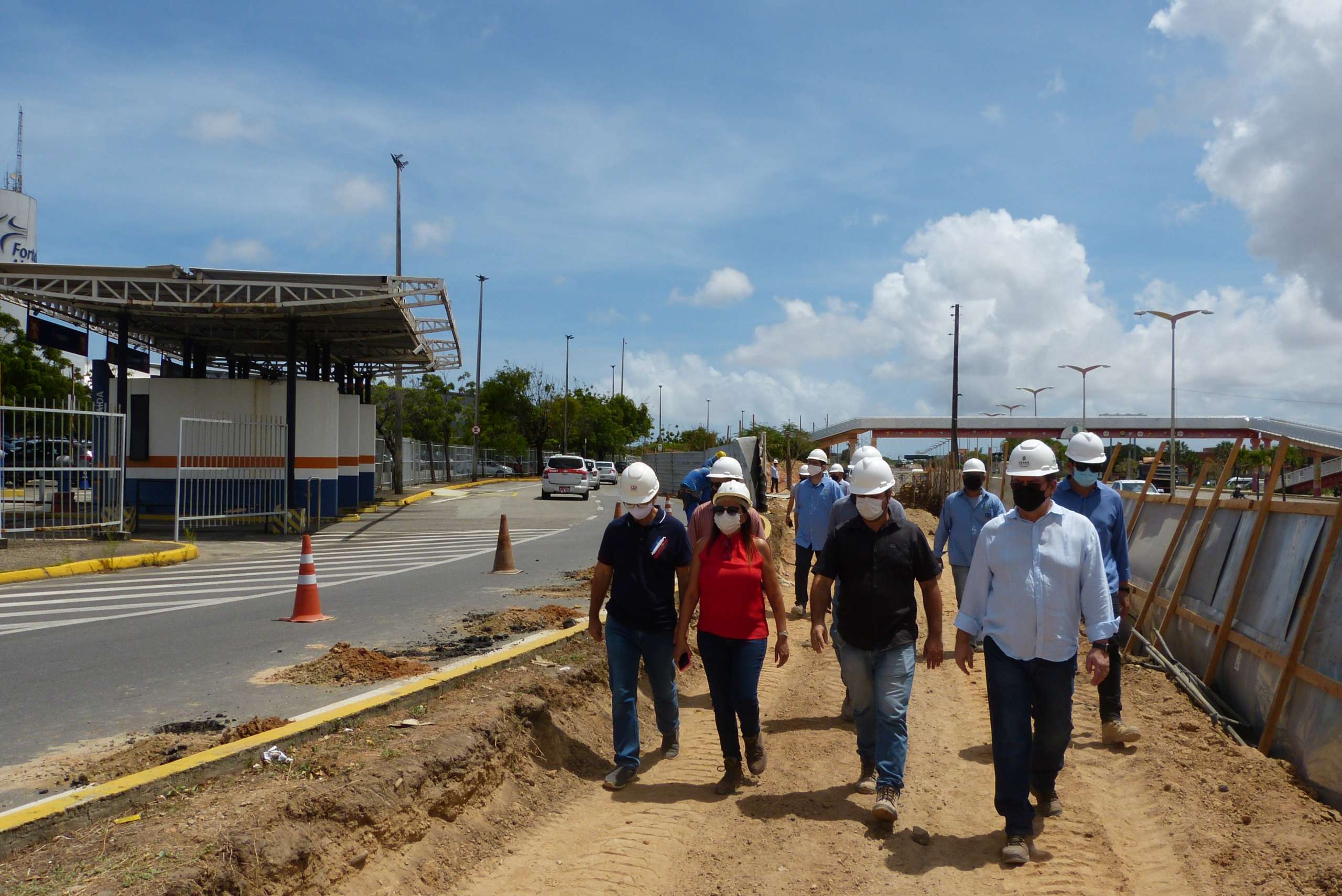 Secretário da Infraestrutura vistoria obras do Centro de Manutenção e do Ramal Aeroporto do VLT