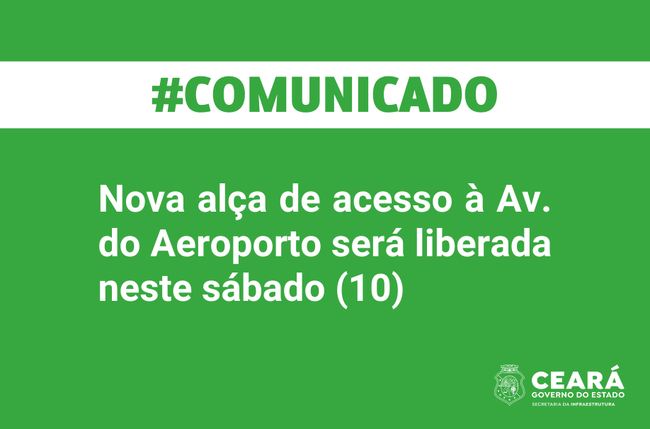 Nova alça de acesso à Av. do Aeroporto será liberada neste sábado (10)