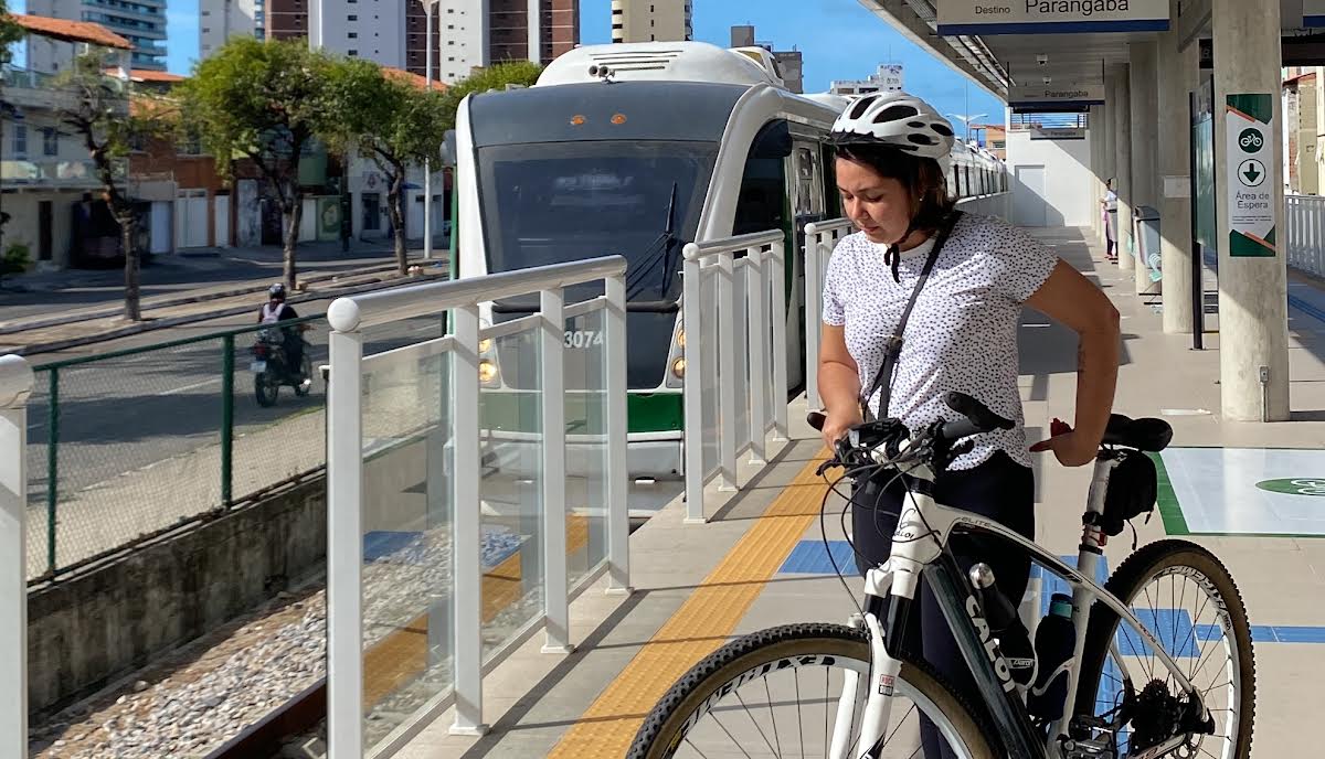 Metrofor libera acesso de bikes no VLT Parangaba-Mucuripe e amplia integração com bicicletas