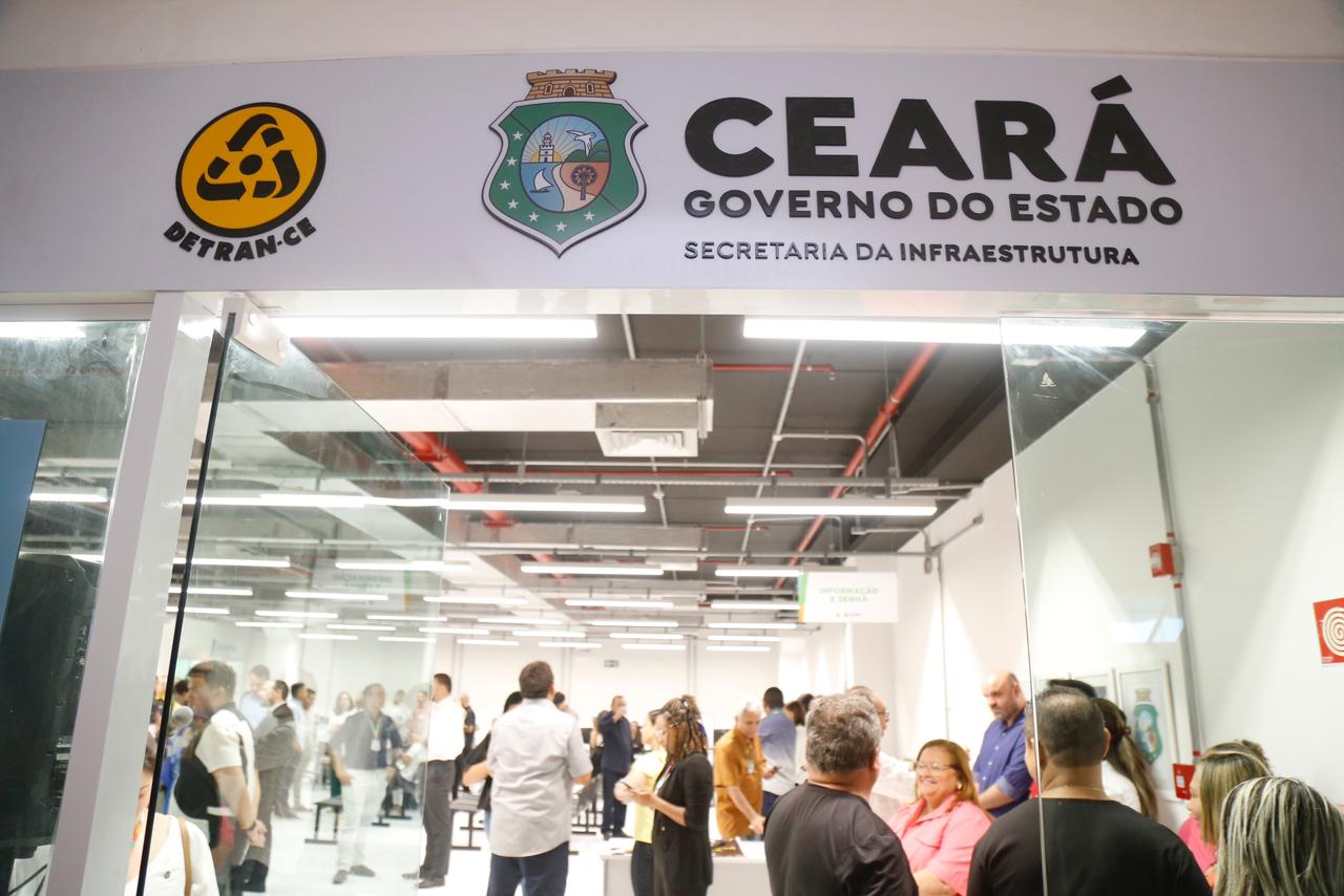 Governo do Ceará inaugura novo posto do Detran no Shopping Rio Mar Kennedy, em Fortaleza