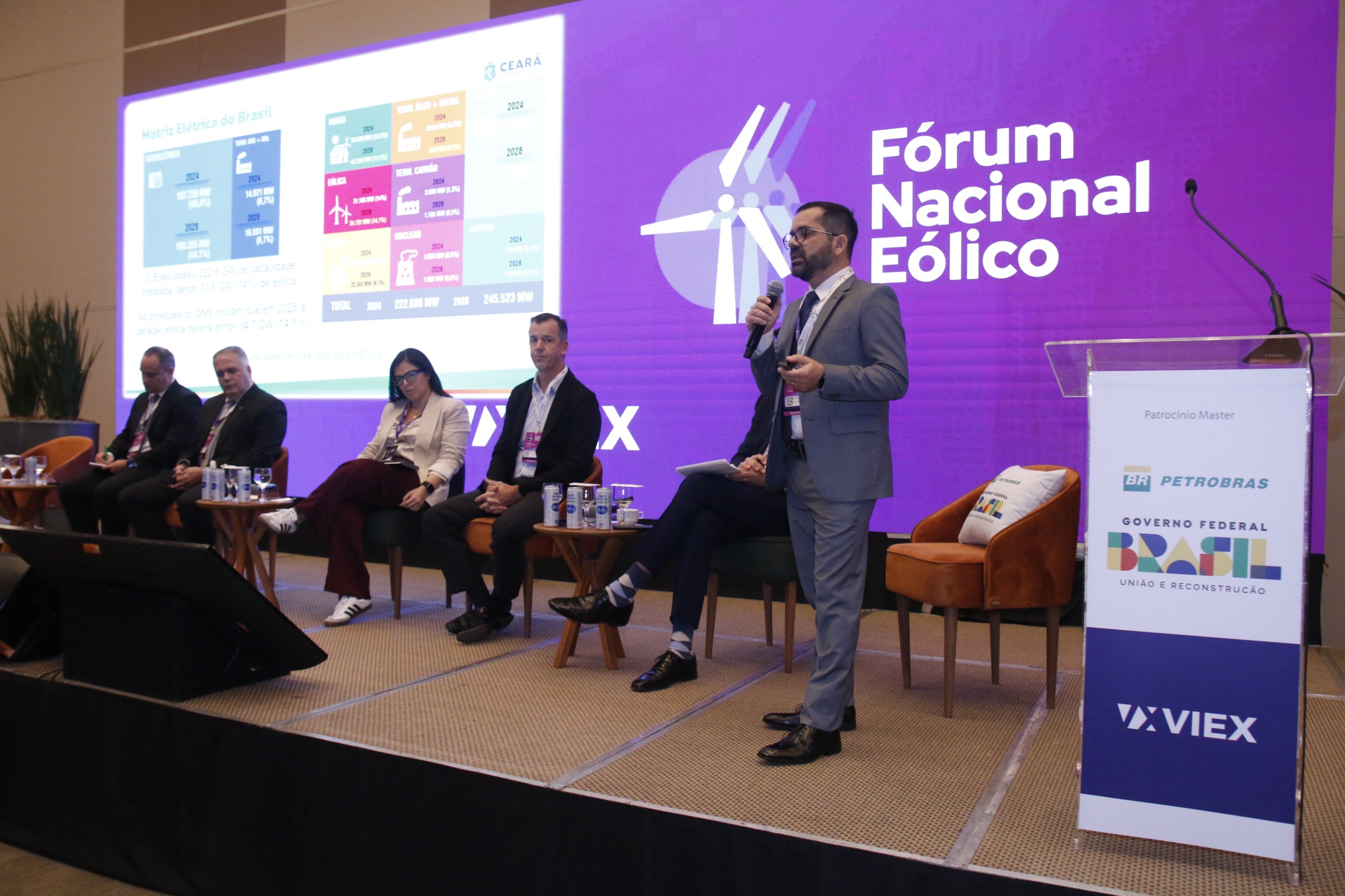 Executivo de Energia da Seinfra participa do Fórum Nacional Eólico, em Brasília