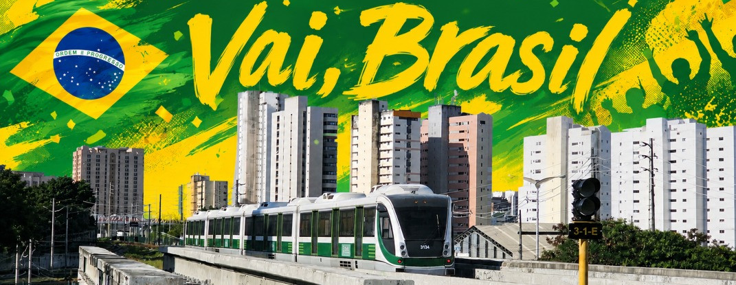 Metrô e VLTs circulam sem alterações durante o jogo do Brasil desta quarta-feira (24)