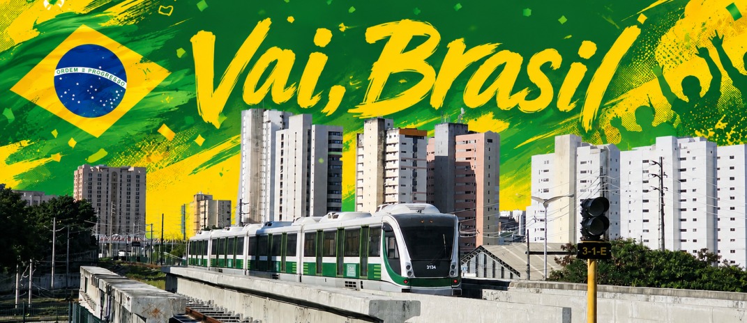 Metrô e VLTs circulam sem alterações durante o jogo do Brasil desta quarta-feira (24)