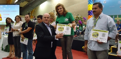 Semace na solenidade de premiação dos vencedores dos concursos do Programa Agrinho 2012