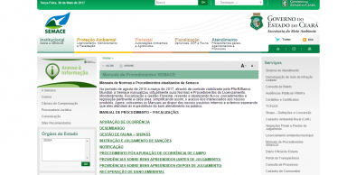 Transparência: Semace disponibiliza Manuais de Procedimentos ao público