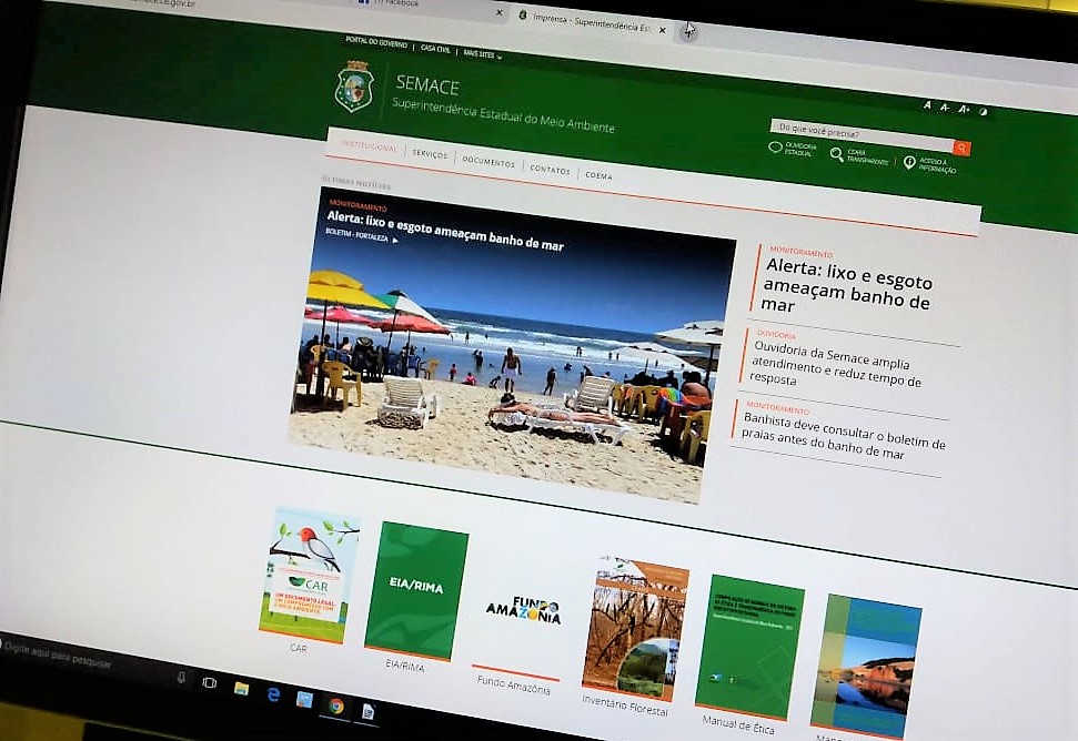 Site da Semace ultrapassa os 600 mil acessos anuais