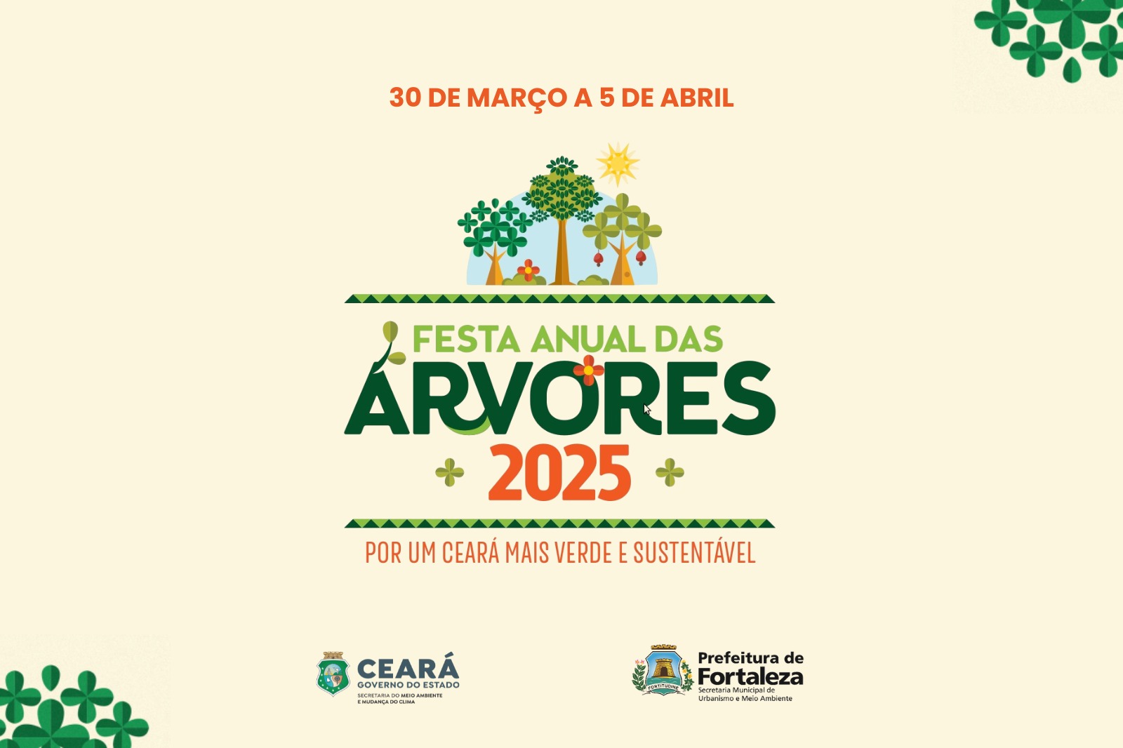 Governo do Estado do Ceará realiza a Festa Anual das Árvores 2025 com o tema “Por um Ceará mais Verde e Sustentável”