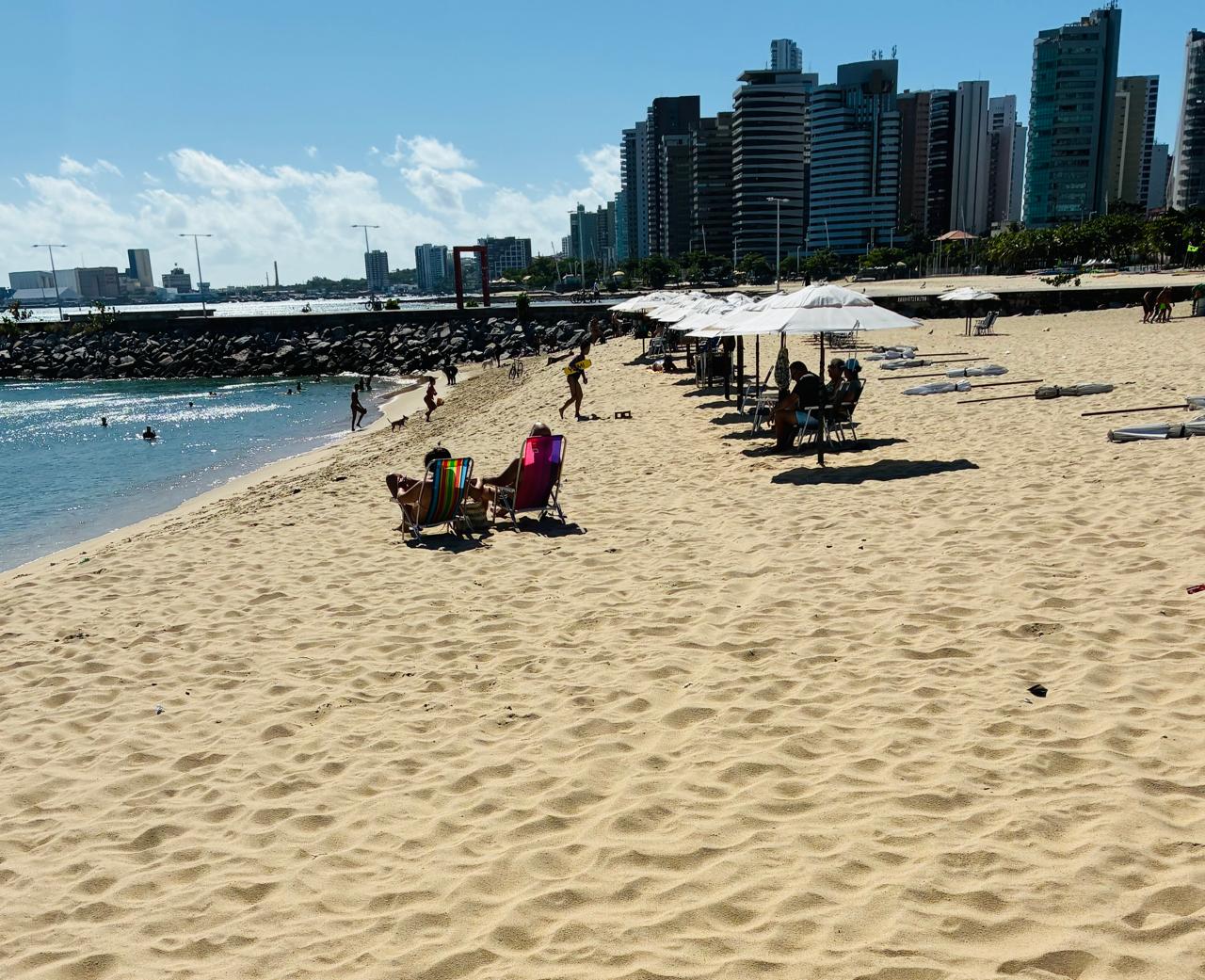 Fortaleza tem 25 pontos de praia próprios para banho neste fim de semana