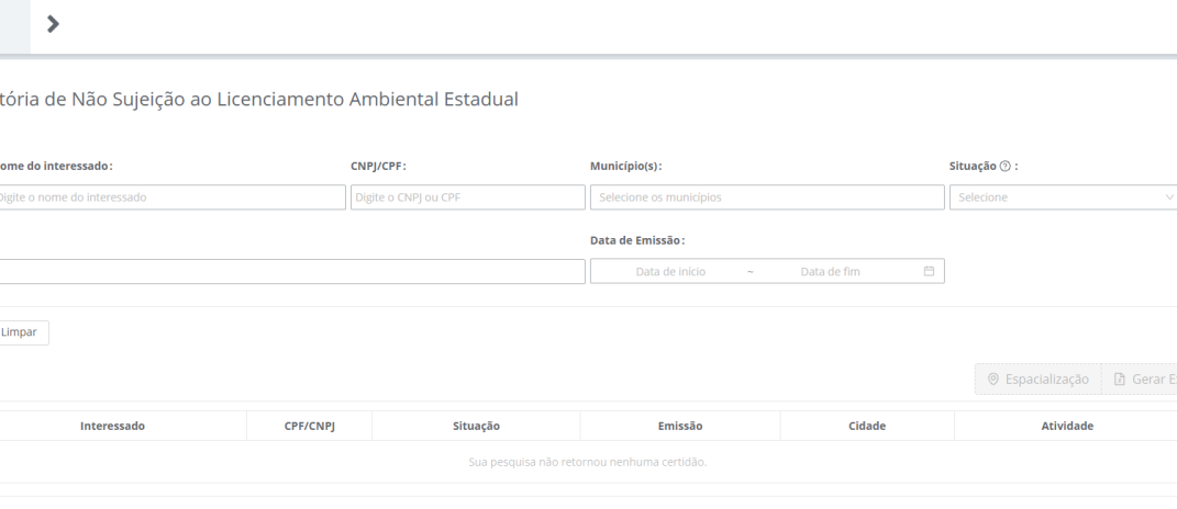 Semace amplia transparência e facilita acesso a certidões de não sujeição ao licenciamento