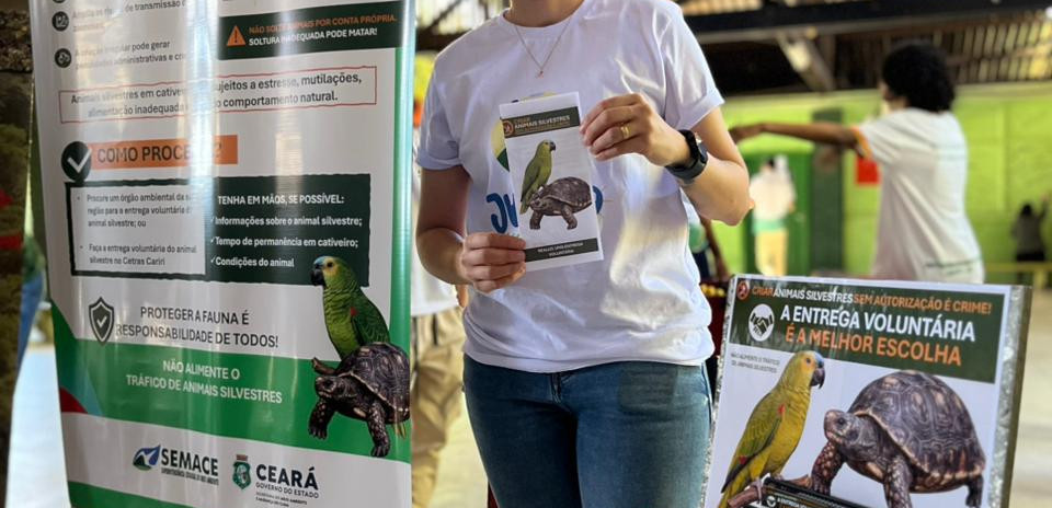 Da sala de aula à natureza: Semace reforça proteção da fauna silvestre em ação no Crato