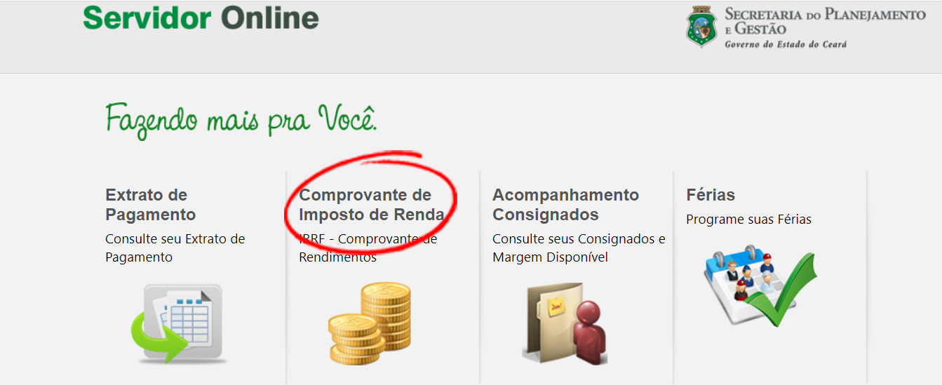 Atenção ao imprimir o extrato do Imposto de Renda