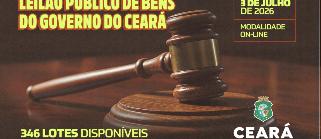 Seplag-CE realiza novo leilão de bens e veículos com 346 lotes disponíveis