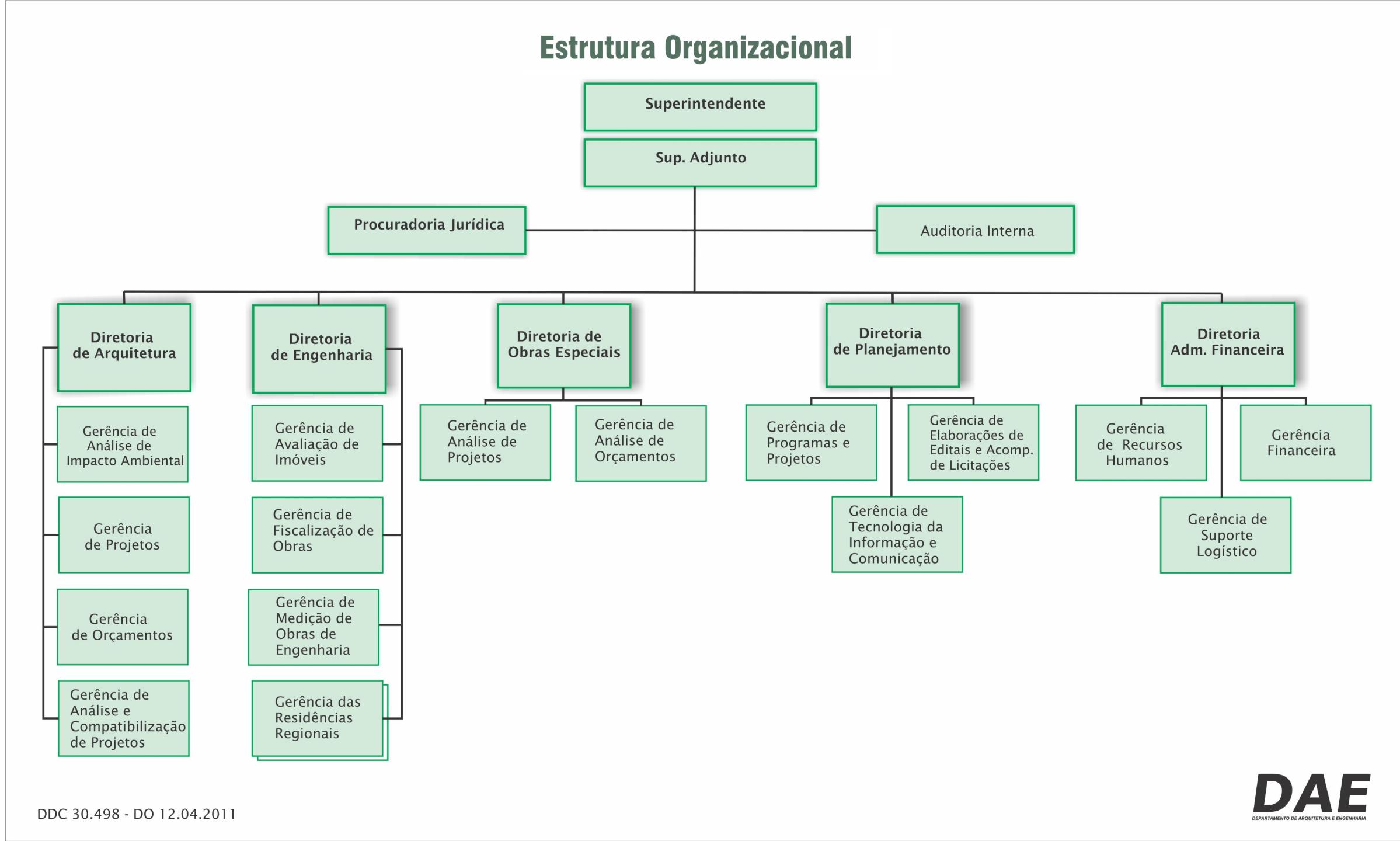 Estrutura Organizacional do DAE