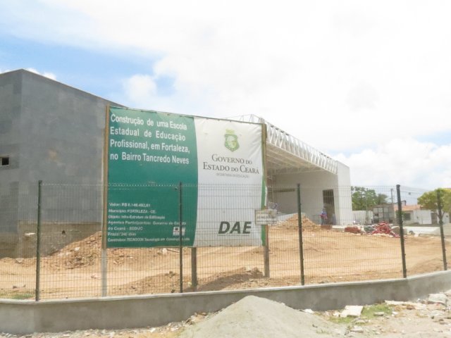 Escola Profissionalizante do Tancredo Neves está em fase de conclusão