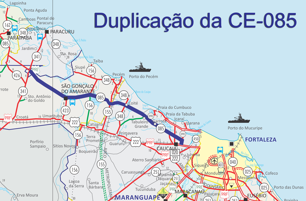 Duplicação do contorno do Pecém está com mais de 50% de execução