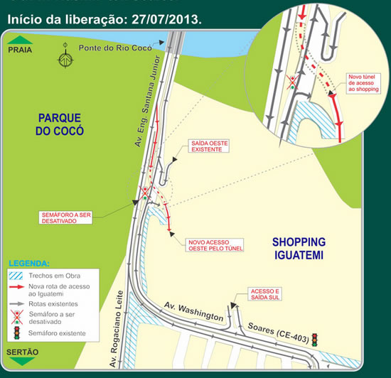 Túnel da Av. Engenheiro Santana Jr. é liberado neste sábado