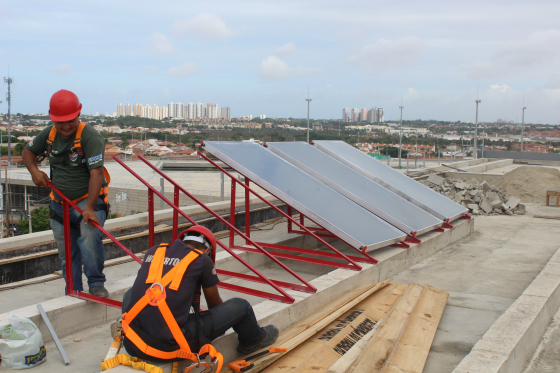 Placas solares vão aquecer água do Centro de Formação Olímpica