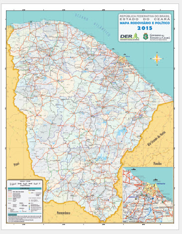 DER divulga o Mapa Rodoviário 2015