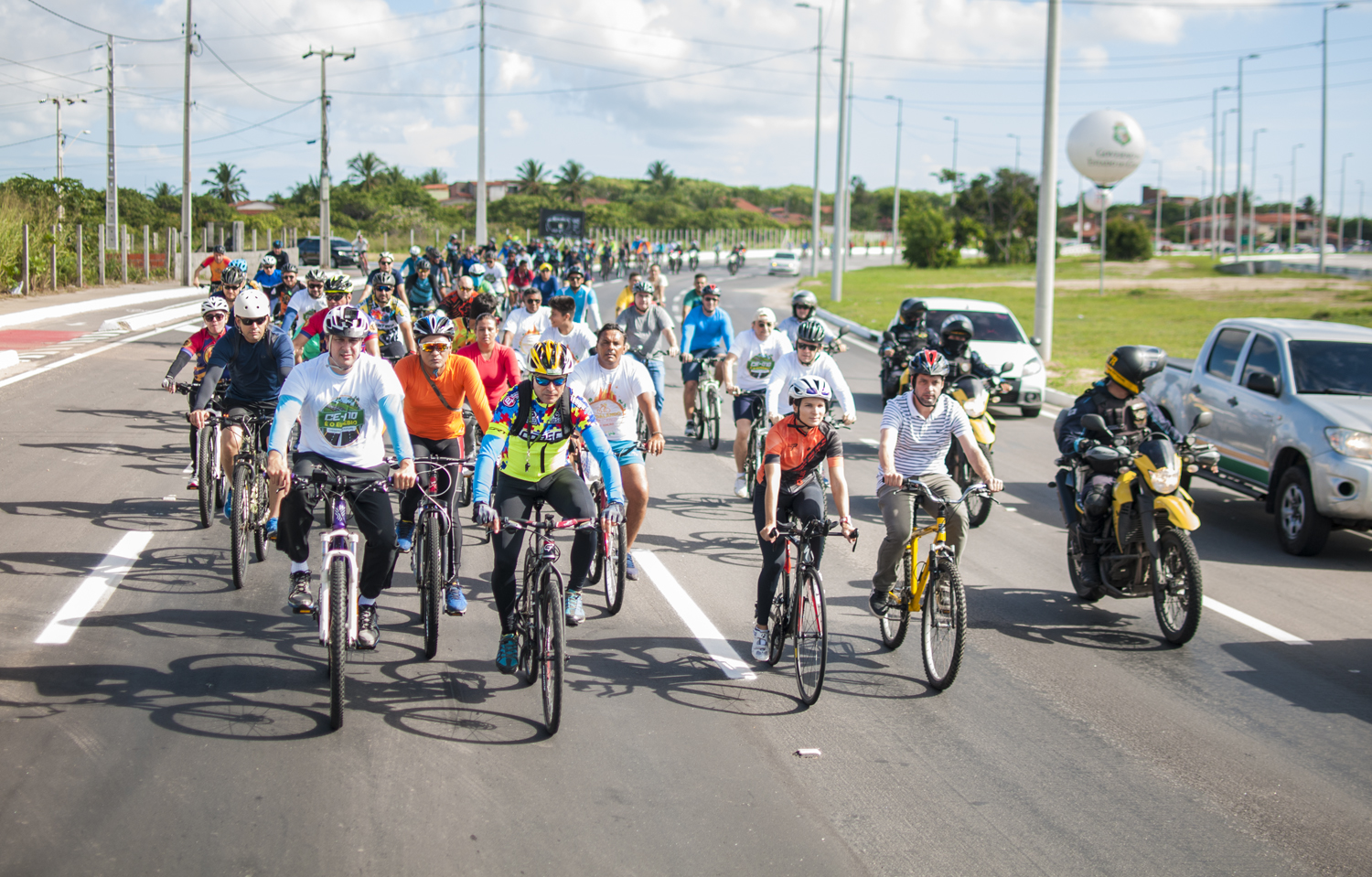 Inauguração da CE-010 é comemorada com passeio ciclístico