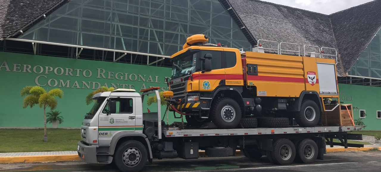 Aeroporto de Jericoacoara recebe mais um Carro de Combate a Incêndio e sistema de refrigeração