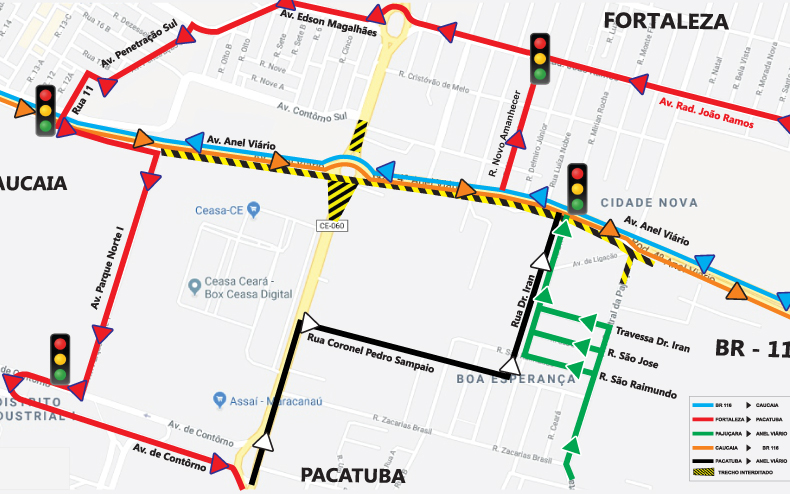 Acessos do bairro Pajuçara serão modificados para obras do Anel Viário
