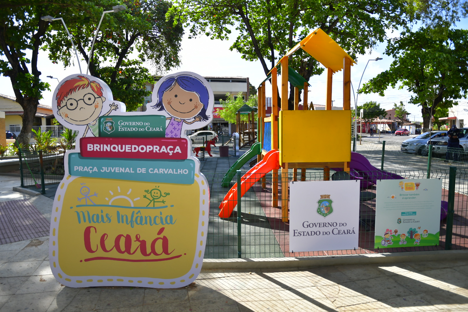 Governo do Ceará chega à marca de 111 brinquedopraças entregues