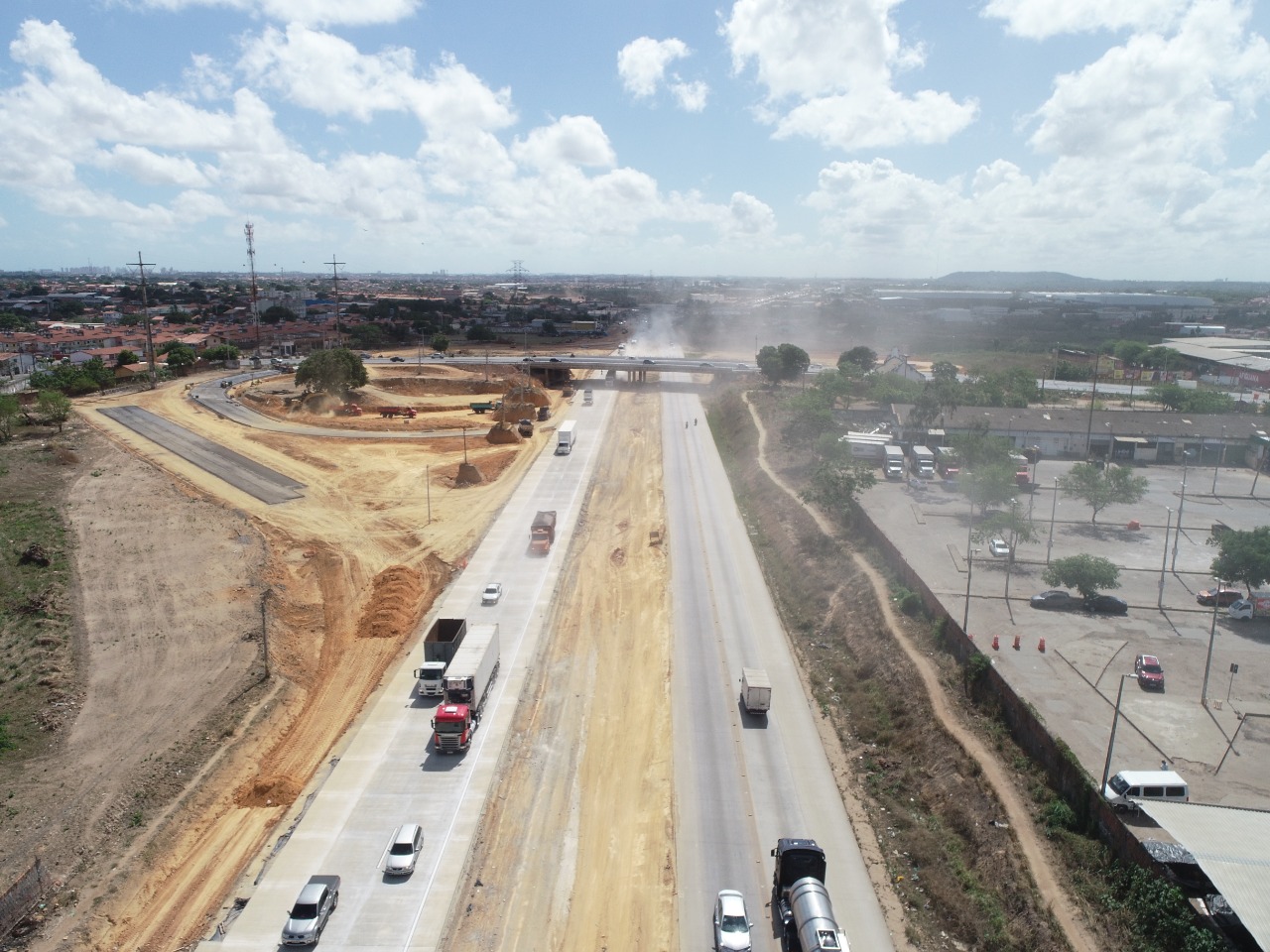 Trecho do Anel Viário tem segunda pista liberada para tráfego