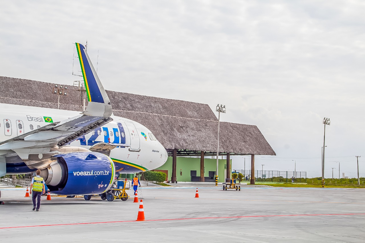 Aeroporto de Aracati recebe seu primeiro pouso de um Airbus A320Neo