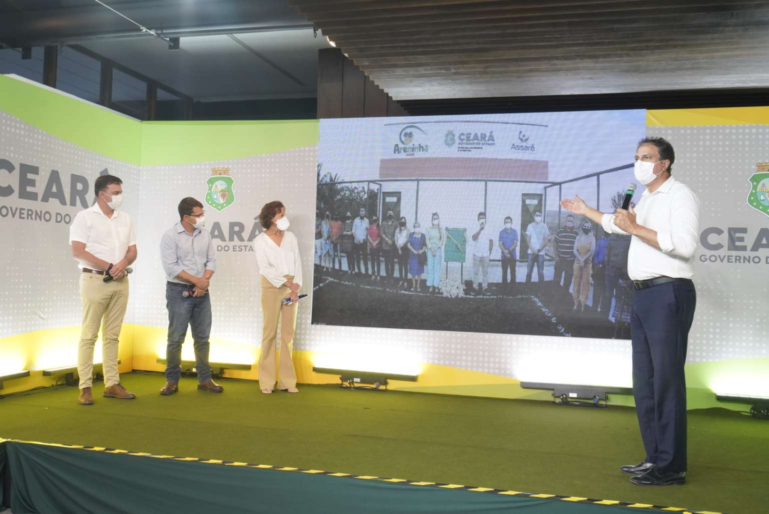 Governo do Ceará inaugura mais três areninhas no Interior, em Antonina do Norte, Assaré e Tejuçuoca