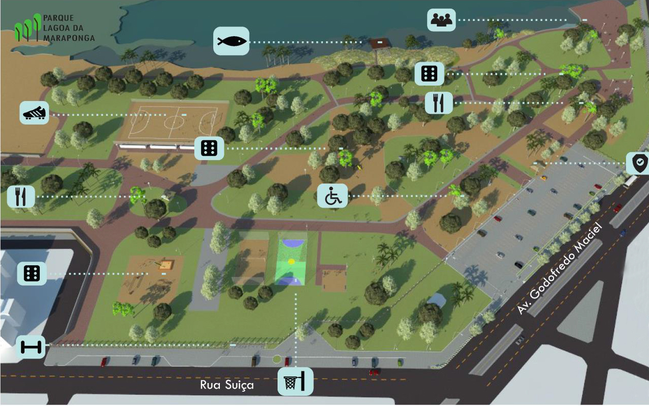 Revitalização da Lagoa da Maraponga vai proporcionar mais opções de lazer e contato com a natureza