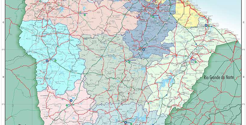 SOP lança Mapa Rodoviário do Ceará 2026 com dados atualizados da malha viária