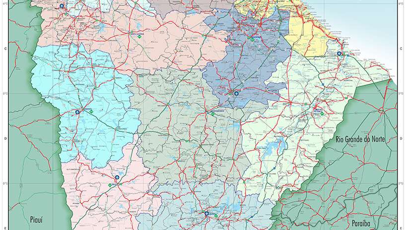 SOP lança Mapa Rodoviário do Ceará 2026 com dados atualizados da malha viária