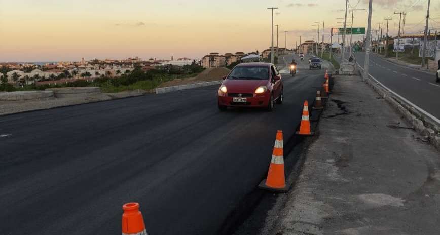 Com recuperação concluída, trânsito da CE-025 é normalizado no Porto das Dunas